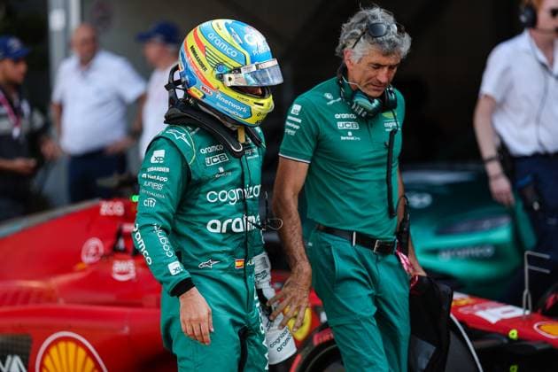 14 Fernando Alonso (ESP, Aston Martin Aramco Cognizant F1 Team), F1 Grand Prix of Monaco at Circuit de Monaco on May 27, 2023 in Monte-Carlo, Monaco. (Photo by HOCH ZWEI Italy Photo Press) (Verwendung nur in Deutschland - GERMANY ONLY) *** 14 Fernando Alonso ESP, Aston Martin Aramco Cognizant F1 Team , F1 Grand Prix of Monaco at Circuit de Monaco on May 27, 2023 in Monte Carlo, Monaco Photo by HOCH ZWEI Italy Photo Press Use only in Germany GERMANY ONLY