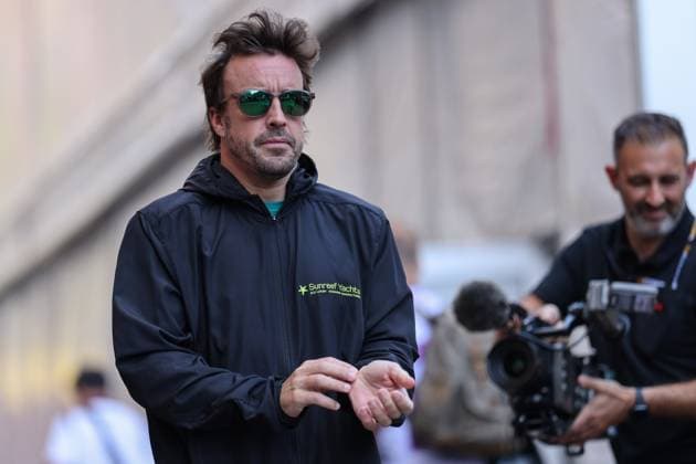 14 Fernando Alonso (ESP, Aston Martin Aramco Cognizant F1 Team), F1 Grand Prix of Monaco at Circuit de Monaco on May 26, 2023 in Monte-Carlo, Monaco. (Photo by HOCH ZWEI Italy Photo Press) (Verwendung nur in Deutschland - GERMANY ONLY) *** 14 Fernando Alonso ESP, Aston Martin Aramco Cognizant F1 Team , F1 Grand Prix of Monaco at Circuit de Monaco on May 26, 2023 in Monte Carlo, Monaco Photo by HOCH ZWEI Italy Photo Press Use only in Germany GERMANY ONLY