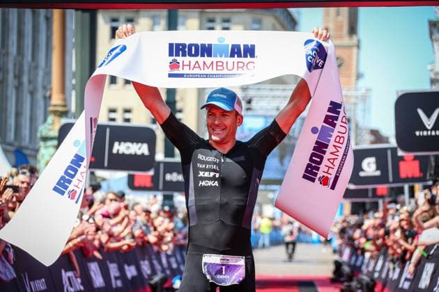 Ironman Hamburg Denis Chevrot 12 06 23 Denis Chevrot France defends his European Championship title at Ironman Hamburg 2023 Hamburg Hamburg Germany IKT_3937