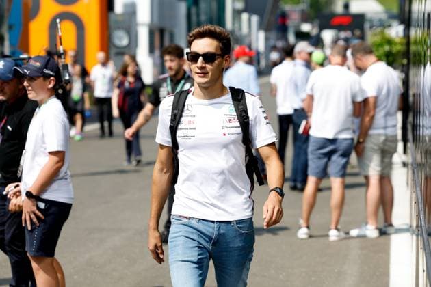 RUSSELL George (gbr), Mercedes AMG F1 Team W14, portrait during the 2023 Formula 1 Rolex Grosser Preis von Osterreich, 2023 Austrian Grand Prix, 9th round of the 2023 Formula One World Championship, WM, Weltmeisterschaft from June 30 to July 2, 2023 on the Red Bull Ring, in Spielberg, Austria Copyright: xDppi DPPI IPAxSportx xipa-agencyx xIPAxSportx 0 IPA_IPA38983744