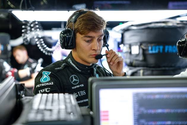 RUSSELL George (gbr), Mercedes AMG F1 Team W14, portrait during the 2023 Formula 1 Rolex Grosser Preis von Osterreich, 2023 Austrian Grand Prix, 9th round of the 2023 Formula One World Championship, WM, Weltmeisterschaft from June 30 to July 2, 2023 on the Red Bull Ring, in Spielberg, Austria Copyright: xDppi DPPI IPAxSportx xipa-agencyx xIPAxSportx 0 IPA_IPA38992369