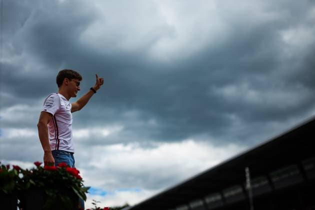 RUSSELL George (gbr), Mercedes AMG F1 Team W14, portrait during the 2023 Formula 1 Rolex Grosser Preis von Osterreich, 2023 Austrian Grand Prix, 9th round of the 2023 Formula One World Championship, WM, Weltmeisterschaft from June 30 to July 2, 2023 on the Red Bull Ring, in Spielberg, Austria Copyright: xFlorentxGooden DPPI IPAxSportx x xIPAxSportx 0 IPA_IPA39000349