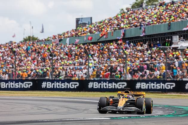 81 PIASTRI Oscar (aus), McLaren F1 Team MCL60, action during the 2023 Formula 1 Aramco British Grand Prix, 10th round of the 2023 Formula One World Championship, WM, Weltmeisterschaft from July 7 to 9, 2023 on the Silverstone Circuit, in Silverstone, United Kingdom  Copyright: xClementxLuck DPPI IPAxSportx xipx xIPAxSportx 0 IPA_IPA39140823
