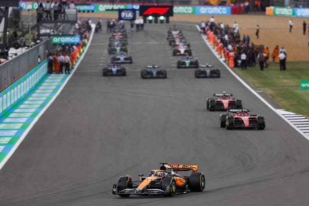 81 PIASTRI Oscar (aus), McLaren F1 Team MCL60, action during the 2023 Formula 1 Aramco British Grand Prix, 10th round of the 2023 Formula One World Championship, WM, Weltmeisterschaft from July 7 to 9, 2023 on the Silverstone Circuit, in Silverstone, United Kingdom  Copyright: xAntoninxVincent DPPI IPAxSportx x xIPAxSportx 0 IPA_IPA39142065