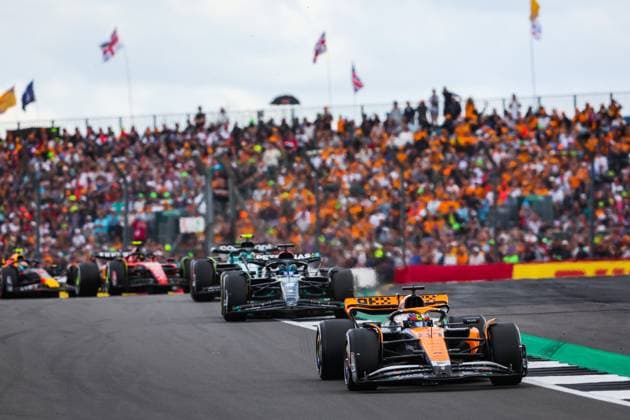 81 PIASTRI Oscar (aus), McLaren F1 Team MCL60, action during the 2023 Formula 1 Aramco British Grand Prix, 10th round of the 2023 Formula One World Championship, WM, Weltmeisterschaft from July 7 to 9, 2023 on the Silverstone Circuit, in Silverstone, United Kingdom  Copyright: xAntoninxVincent DPPI IPAxSportx x xIPAxSportx 0 IPA_IPA39142219