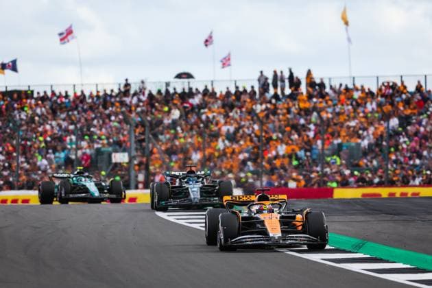 81 PIASTRI Oscar (aus), McLaren F1 Team MCL60, action during the 2023 Formula 1 Aramco British Grand Prix, 10th round of the 2023 Formula One World Championship, WM, Weltmeisterschaft from July 7 to 9, 2023 on the Silverstone Circuit, in Silverstone, United Kingdom  Copyright: xAntoninxVincent DPPI IPAxSportx x xIPAxSportx 0 IPA_IPA39142220
