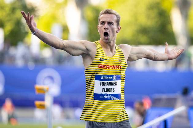Paris 2023 World Para Athletics Championships France, 17 07 2023 Johannes Floors GER TSV Bayer 04 Leverkusen T62 wins gold over 400m during the World Para Athletics Championships on 17 07 2023 at Charlety Stadium in Paris, France Copyright: xBEAUTIFULxSPORTS AxelxKohringx