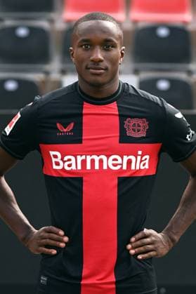 Moussa Diaby Bayer 04 Leverkusen 1 BL, portrait date 2023 2024,