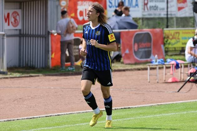 29 07 2023, football, men, test match, season 2023 2024, 1 FC Saarbrücken Union Titus Petingen, Tim Civeja 1 FC Saarbrücken Saarlouis Summa Arena Saarland Germany EN