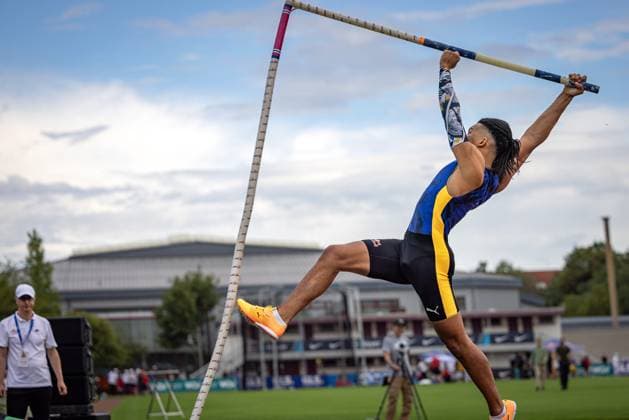 TrueAthletes Classics 2023 Leverkusen, 29 07 2023 Emanuel Karalis GRE TrueAthletes Classics 2023 on 29 07 2023 at Manforter Stadium Leverkusen North Rhine Westphalia Copyright: xBEAUTIFULxSPORTS B.Hoffmannx