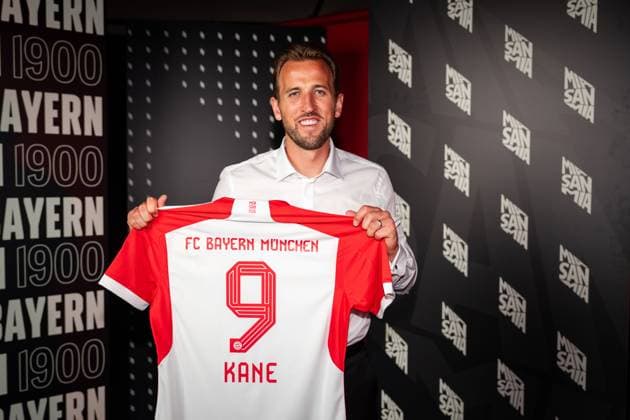 FC Bayern Munich new signing Harry Kane soccer, Germany, FC Bayern Munich 2023 2024