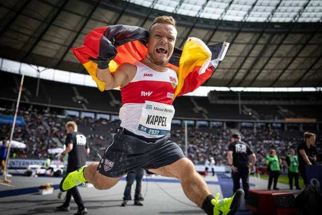 ISTAF Berlin, 03 09 2023 Berlin, Germany September 3 Niko KAPPEL GER winst the para shot put during the ISTAF at the Olympiastadion in Berlin, Germany on September 3, 2023 Copyright: xBEAUTIFULxSPORTS AxelxKohringx