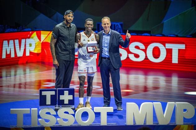 Basketball Manila Pasay 10 09 2023 FIBA Basketball World Cup 2023 World Cup Men Final Germany GER Serbia SRB MVP of the tournament Dennis Schröder Schroeder Germany, No 17 Schröder Schroder