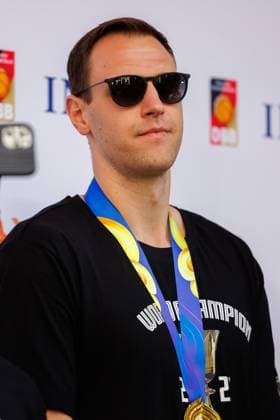 The return of the heroes Reception of the basketball world champions in Frankfurt, DBB, 12 09 2023 Johannes Voigtmann Olimpia Milano Reception of the German national team at the ING Diba headquarters in Frankfurt after winning the World Cup 2023 Copyright: xBEAUTIFULxSPORTS Hahnex