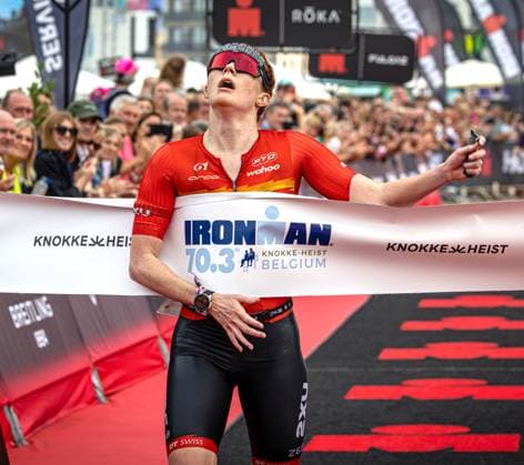Ironman 70 3 Knokke Heist in Belgium 17 09 23 Lucy Buckingham England wins Ironman 70 3 Begien Knokke Heist Flanders Belgium _KT_0485