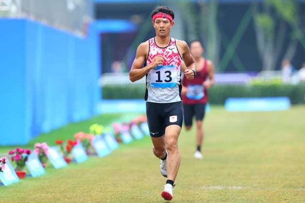 Kaoru Shinoki (JPN), SEPTEMBER 22, 2023 - Modern pentathlon, moderner Fünfkampf : Men s individual semi-final Laser Run at Fuyang Yinhu Sports Centre during the 2022 China Hangzhou Asian Games in Hangzhou, China. Noxthirdxpartyxsales  (230058701)