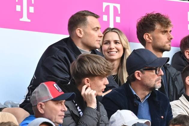 Manuel NEW goalkeeper Bayern Muenchen with girlfriend Anika BISSEL Football 1 Bundesliga Season 2023 2024, 5 Matchday, Matchday05 FC Bayern Muenchen VFL Bochum 7 0 on 23 09 2023 , A L L I A N Z A R E N A