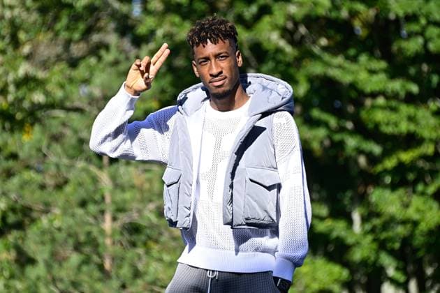 Sport Bilder des Tages Kingsley Coman ( France ) - FOOTBALL : Rassemblement de l equipe de France - Clairefontaine - 09 10 2023 FedericoPestellini Panoramic 