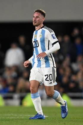 BUENOS AIRES, ARGENTINA - OCTOBER 12: Alexis Mac Allister of Argentina during the FIFA World Cup, WM, Weltmeisterschaft, Fussball 2026 Qualifier match between Argentina and Paraguay at Estadio Mas Monumental Antonio Vespucio Liberti on October 12, 2023 in Buenos Aires, Arg Argentina v Paraguay : FIFA World Cup 2026 Qualifier match Copyright: xDiegoxHalisz SFSIx
