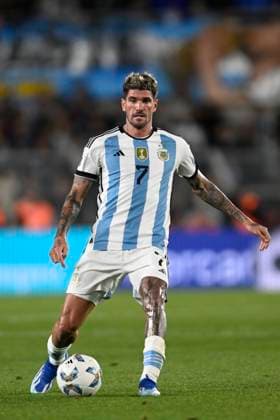 BUENOS AIRES, ARGENTINA - OCTOBER 12: Rodrigo De Paul of Argentina during the FIFA World Cup, WM, Weltmeisterschaft, Fussball 2026 Qualifier match between Argentina and Paraguay at Estadio Mas Monumental Antonio Vespucio Liberti on October 12, 2023 in Buenos Aires, Arg Argentina v Paraguay : FIFA World Cup 2026 Qualifier match Copyright: xDiegoxHalisz SFSIx
