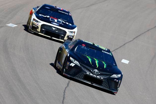 LAS VEGAS, NV - OCTOBER 15: Ty Gibbs ( 54 Joe Gibbs Racing Monster Energy Toyota) AUTO: OCT 15 NASCAR, Motorsport, USA Cup Series Playoff South Point 400 EDITORIAL USE ONLY Icon231015058