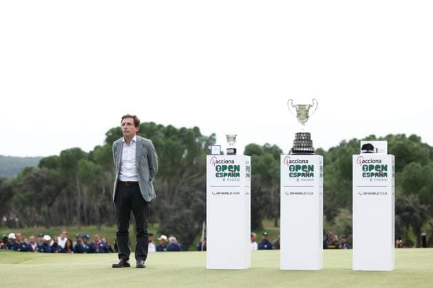 October 15, 2023, MADRID, MADRID, SPAIN: Jose Luis Martinez Almeida, Mayor of Madrid, is seen during Acciona Open de Espana, Round 4, Golf tournament celebrated at Club de Campo on October 15, 2023, in Madrid, Spain. MADRID SPAIN - ZUMAa181 20231015_zaa_a181_233 Copyright: xOscarxJ.xBarrosox