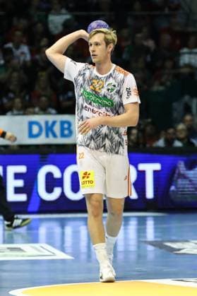 Marian Michalczik TSV Hannover Burgdorf,22 Handball Bundesliga Season 2023 2024 SC Magdeburg vs TSV Hannover Burgdorf in the GETEC Arena in Magdeburg Freisteller,Action,Handball,Germany,15 10 2023