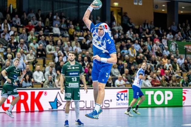 Handball Bundesliga HSG Wetzlar TVB Stuttgart, 29 10 23 Lukas Laube 24 TVB Stuttgart Handball Bundesliga HSG Wetzlar TVB Stuttgart Wetzlar, 29 10 23 Copyright: xBEAUTIFULxSPORTS Roeczeyx