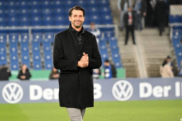 Bielefeld, Schueco Arena, 31 10 23, GER, Men, DFB Pokal 2 Round, Season 2023 2024, DSC Arminia Bielefeld Hamburger SV Bild Sportvorstand Jonas BOLDT Hamburg Only for editorial use DFL regulations prohibit any use of photographs as image sequences and or quasi video Nordrhein Westfalen Germany