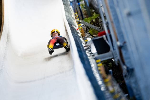 08 11 2023, GER, luge, national team, men women, season 2023 2024, training week qualification race of the national team A squad B squad team D national team Anna Berreiter 98559 Oberhof LOTTO Thüringen EISARENA Oberho Thüringen Germany