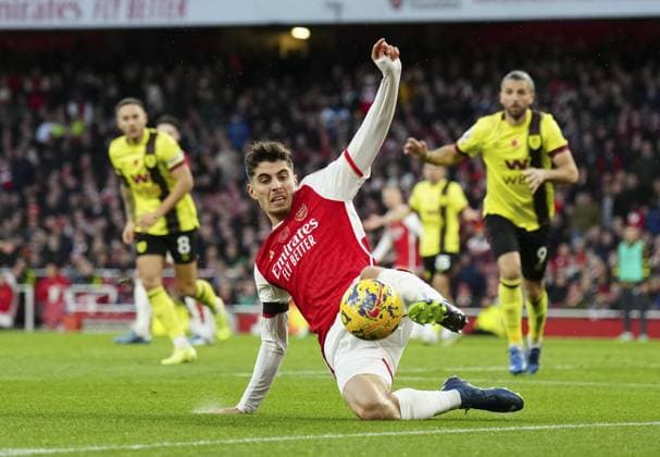 Bilder des Jahres 2023, Sport 11 November Sport Themen der Woche KW45 Sport Bilder des Tages EDITORIAL USE ONLY No use with unauthorised audio, video, data, fixture lists, club league logos or live services. Online in-match use limited to 120 images, no video emulation. No use in betting, games or single club league player publications. Arsenal v Burnley, Premier League, Football, Emirates Stadium, London, UK - 11 Nov 2023 EDITORIAL USE ONLY No use with unauthorised audio, video, data, fixture lists, club league logos or live services. Online in-match use limited to 120 images, no video emulation. No use in betting, games or single club league player publications. Copyright: xJedxLeicester Shutterstockx 14203081u