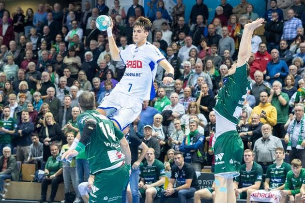 Julian Koester VfL Gummersbach, 7 GER, HSG Wetzlar vs VfL Gummersbach, Handball, Bundesliga, 13 Matchday, Season 2023 24, 20 11 2023, GER, HSG Wetzlar vs VfL Gummersbach, Handball, Bundesliga, 13 Matchday, Season 2023 24, 20 11 2023 Wetzlar Copyright: xEibner-Pressefoto GerhardxWingenx EP_GWR