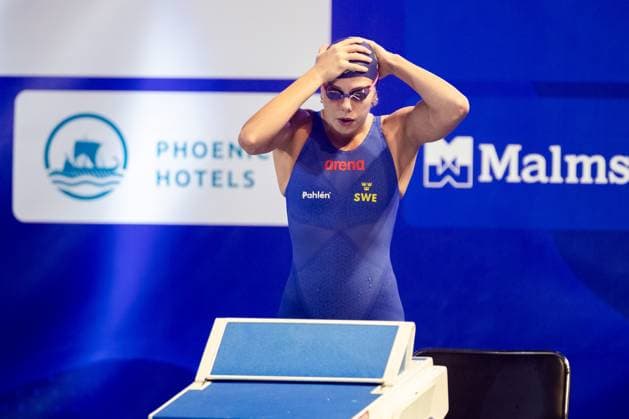 231209 Olivia Klint Ipsa of Sweden competes in women?s 50m breaststroke semi final during day 5 of the LEN European short course Swimming Championship on December 9, 2023 in Bucharest Photo Nikola Krstic BILDBYRAN COP 307 NK0011 simning swimming svomming 2023 european short course swimming championships day 5 bbeng  Copyright: NIKOLAxKRSTIC BB231209ZK035