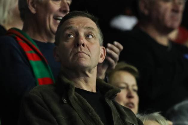 National coach Alfred Gislason watches the game Handball Bundesliga season 2023 2024 SC Magdeburg vs VfL Gummersbach in the GETEC Arena in Magdeburg Crop,singleimage,action,23