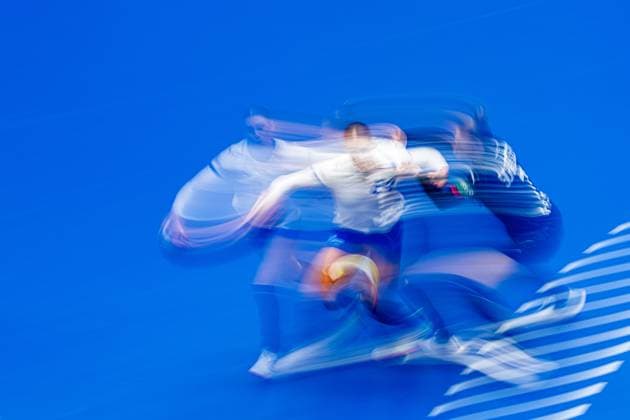 231215 Eliska Desortova of Czech Republic against Meike Schmelzer of Germany during the IHF Women?s World Championship handball match between Germany and Czech Republic on December 15, 2023 in Herning Photo Petter Arvidson BILDBYRAN code PA PA0708 handball handboll handball bbeng vm handball vm handbolls vm ihf handball world championship world handball championship 2023 world championship 2023 germany czech republic dam  Copyright: PETTERxARVIDSON BB231215PA051