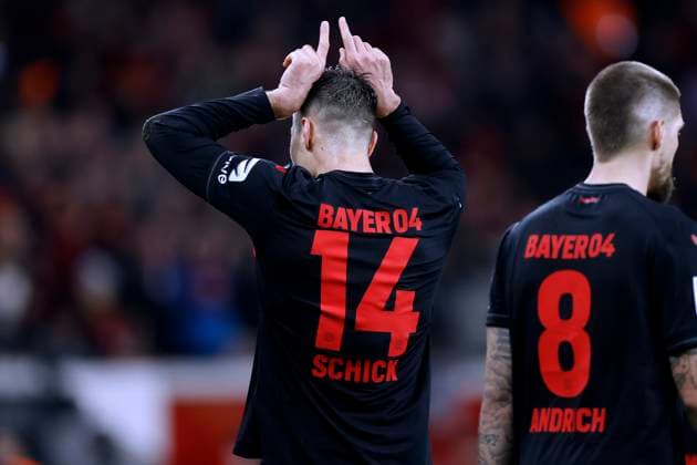 SCHICK Patrik Team Bayer 04 Leverkusen dreifacher Torschuetze DFL Fussball Bundesliga Saison 2023 2024 Spiel Bayer 04 Leverkusen VfL Bochum 4 0 am 20 12 2023 in Leverkusen DFL REGULATIONS PROHIBIT ANY USE OF PHOTOGRAPHS as IMAGE SEQUENCES and or QUASI VIDEO Copyright: xJarryxAndrex