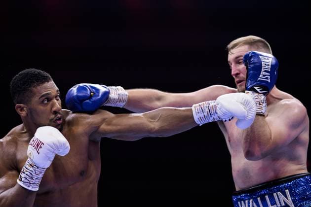 231223 Anthony Joshua of England against Otto Wallin of Sweden in a heavyweight fight during the boxing event Day of Reckoning on December 23, 2023 in Riyadh Photo Joel Marklund BILDBYRAN kod JM JM0556 bbeng boxing boxing boxing day of reckoning Joshua vs Wallin Sverige Sweden Sweden  Copyright: JOELxMARKLUND BB231223JM047