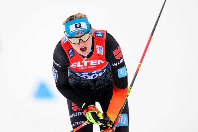 231231 Victoria Carl of Germany competes in women s cross country skiing 10 km classic technique interval start during Tour de Ski on December 31, 2023 in Toblach Photo Mathias Bergeld BILDBYRAN code MB MB0817 skidor cross country skiing langrenn världscupen fis cross country world cup klassisk stil classic technique sweden dam bbeng women kvinner tour de ski tyskland  Copyright: MATHIASxBERGELD BB231231MB084