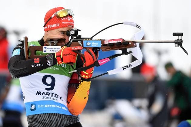 04 01 2024, Martell-Val Martello, Italia (ITA) Biathlon, IBU Cup Martell-Val Martello, short individual men,