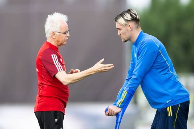 240105 Goalkeeper Noel Törnqvist of the Swedish men s football national team at a training session on January 5, 2024 in Paphos Photo Emma Wallskog BILDBYRAN COP 320 EW0312 fotboll football soccer fotball landskamp träning practice training sverige sweden sverige a day 2 bbeng januariturnÃ n  Copyright: EMMAxWALLSKOG BB240105EW043
