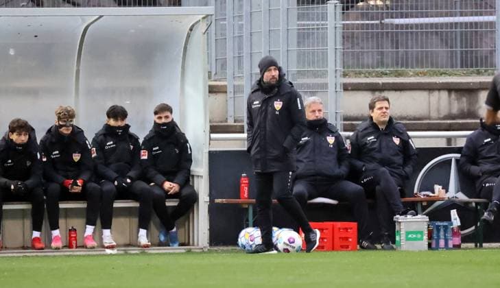 06 01 24 VfB Stuttgart SpVgg Greuther Fürth Germany, Stuttgart, 06 01 2024, Football, Bundesliga, Test match, VfB Stuttgart SpVgg Greuther Fürth Sebastian Hoeneß Coach VfB Stuttgart