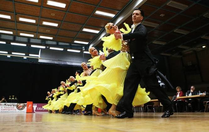 06 01 2024, Germany, Ludwigsburg, Dancing 1 Bundesliga Standard Formation, 1 TC Ludwigsburg A Team