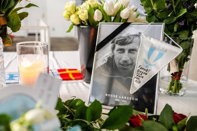 240111 Memorial ceremony for Bosse Larsson at Malmö Stadion on January 11, 2024 in Malmö, Sweden  Copyright: PETTERxARVIDSON BB240111PA046