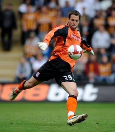 Premier League Soccer Hull City v Stoke City MAY 9 Stoke goalkeeper Thomas Sorensen...Barclays Premier League..Hull City v Stoke City..9th May, 2009.(Credit Image: Â Jed Wee Sportimage Cal Media) UK EDITORIAL USE ONLY Copyright: xx 20090509_zaf_si1_041.jpg JedxWeex csmphoto236391