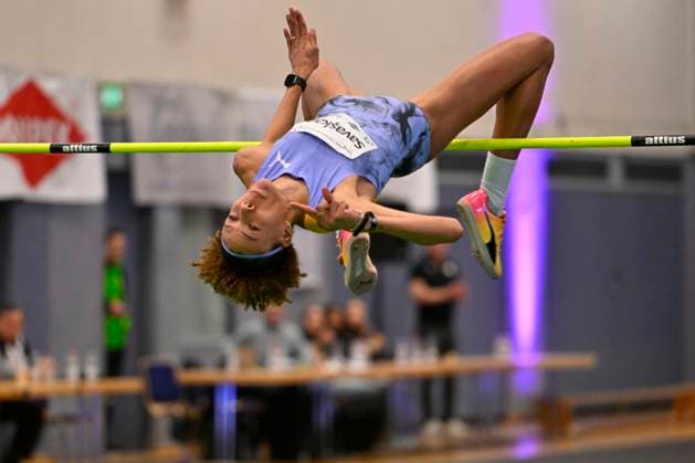 GER, International High Jump Meeting Wuppertal 26 01 2024, Wuppertal , Sporthalle Küllenhahn, GER, International High Jump Meeting Wuppertal in the picture Mirela Demirewa Atletik Sf with Turkish national record of 1,91m NordphotoxGmbHx xFreund nph00018