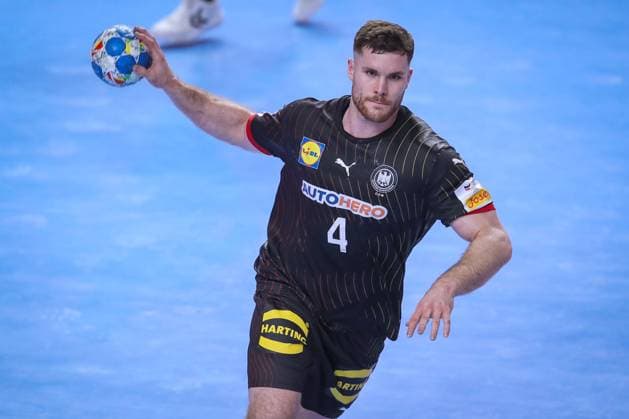 26 01 2024, EHF EURO 2024, European Mens Handball Championship, Lanxess Arena in Cologne, semi-final, Germany Denmark Johannes Golla Germany North Rhine-Westphalia Germany