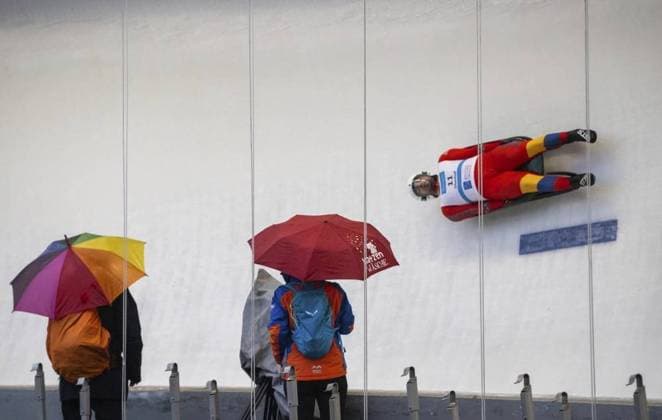 EBERSPÄCHER LUGE WORLD CUP 2023 2024 FOR EDITORIAL PURPOSES ONLY EDITORIAL USE ONLY p 09 02 2024 Oberhof EBERSPÄCHER Luge World Cup 2023 2024 Luge track Oberhof Nationscup Men in photo Eduard Mihai Craciun 11 ROU Germany Thuringia Oberhof Copyright SaschaxFromm Copyright: SaschaxFromm doc7u2f45tssm9wln8ojbp ,EDITORIAL USE ONLY Copyright: SaschaxFromm