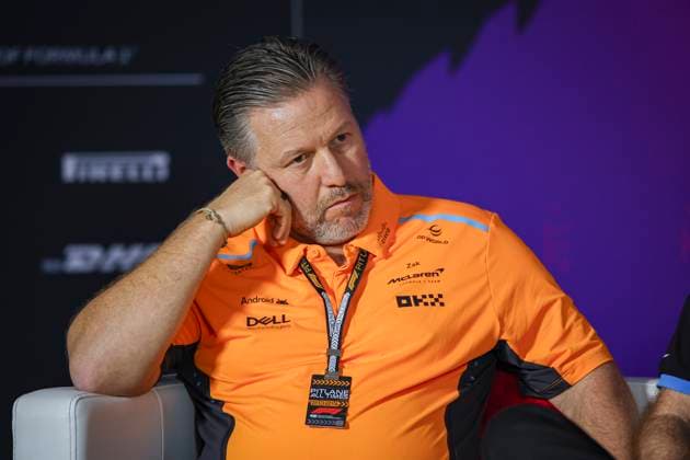 BROWN Zak usa , CEO of McLaren Racing, portrait, press conference during the Formula 1 Aramco pre season testing 2024 of the 2024 FIA Formula One World Championship from February 21 to 23, 2024 on the Bahrain International Circuit, in Sakhir, Bahrain Photo Eric Alonso DPPI F1 Pre season Testing in Bahrain at Bahrain International Circuit on February 22, 2024 in Sakhir, Bahrain Photo by HOCH ZWEI Sakhir Sakhir Bahrain Bahrain
