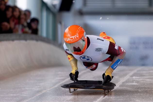 Felix Keisinger Germany at the start, GER, IBSF BMW Skeleton World Championship Winterberg, Race Men, 23 02 2024 GER, IBSF BMW Skeleton World Championship Winterberg, Race Men, 23 02 2024 Winterberg Copyright: xEibner-Pressefoto Memmlerx EP_MMR