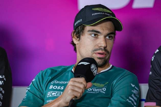 STROLL Lance can , Aston Martin F1 Team AMR24, portrait, press conference during the Formula 1 Aramco pre season testing 2024 of the 2024 FIA Formula One World Championship from February 21 to 23, 2024 on the Bahrain International Circuit, in Sakhir, Bahrain Photo Eric Alonso DPPI F1 Pre season Testing in Bahrain at Bahrain International Circuit on February 22, 2024 in Sakhir, Bahrain Photo by HOCH ZWEI Sakhir Sakhir Bahrain Bahrain